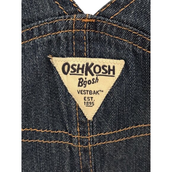 Oshkosh Bgosh Girls Denim Vestbak Dress Lot Of 2 Floral & Eyelet Ruffle Skirts S - Picture 3 of 15